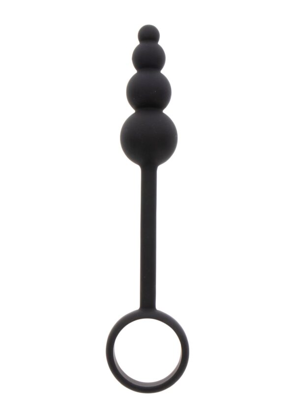 Anal Snake Plug & Penis Ring Black - obrazek 3