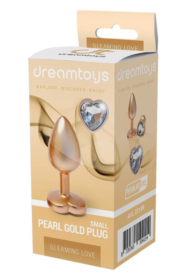 GLEAMING LOVE MATTE GOLD PLUG SMALL - obrazek 3