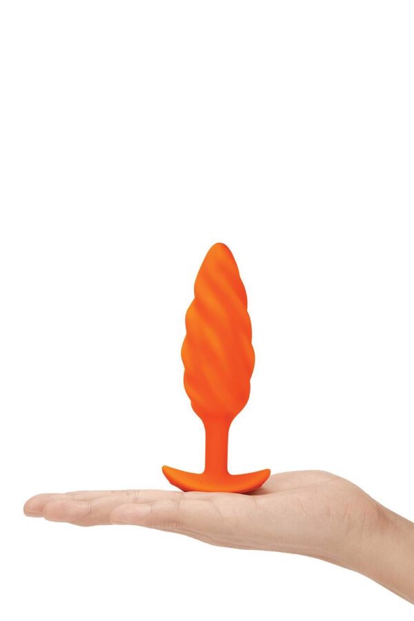 B VIBE SWIRL TEXTURE PLUG ORANGE - obrazek 3