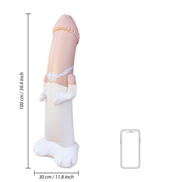 Inflatable Bride Bop Bag   Flesh - obrazek 3