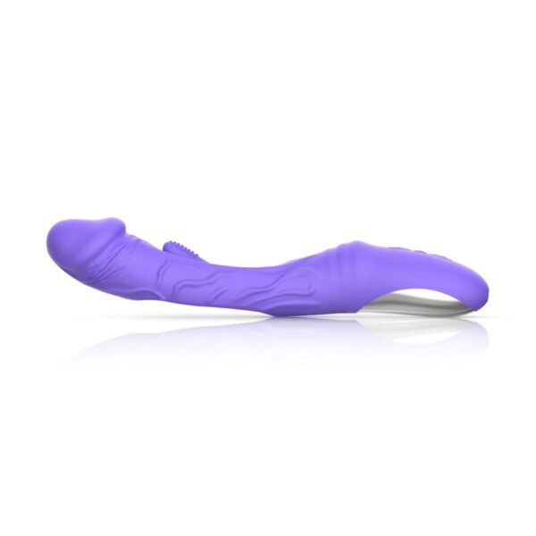Good Vibes Only   Flax Vibrating Dildo with G Spot Stimulator - obrazek 3