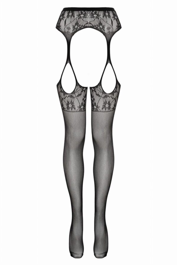 Suspender pantyhose Sulita   Black - obrazek 3