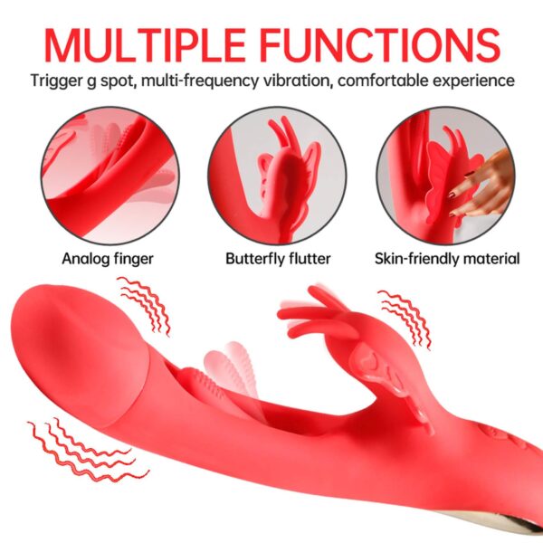 Butterfuly dual flicking vibrator - obrazek 3