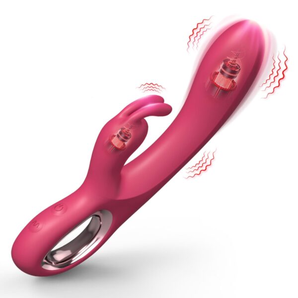 Rabbit vibrator PINK - obrazek 3
