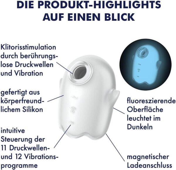 Satisfyer Glowing Ghost White - obrazek 11