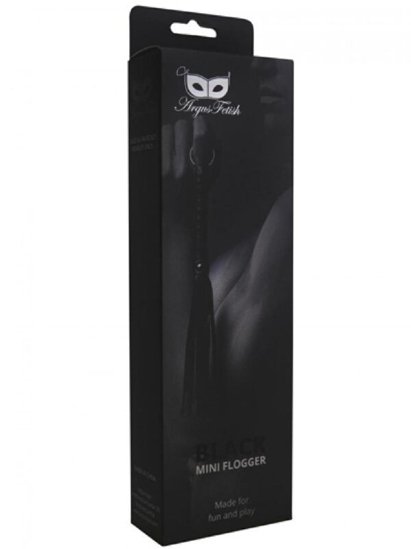 Black Mini Flogger - obrazek 3