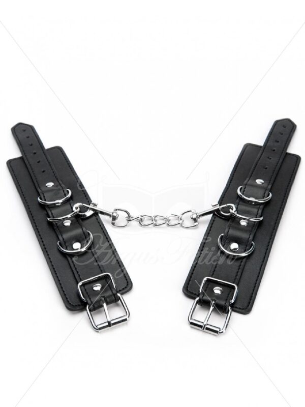 Black Wrist Cuffs - obrazek 3