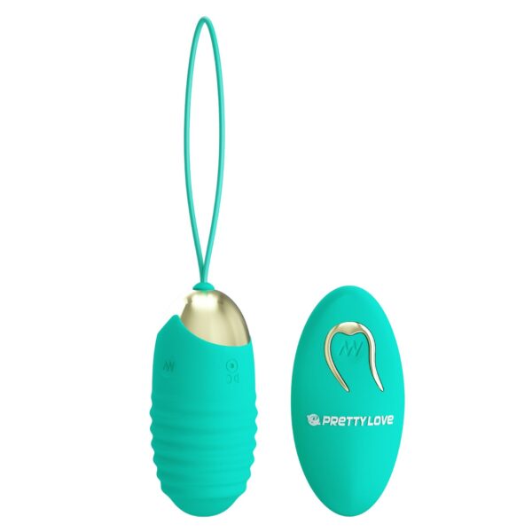 PRETTY LOVE   JESSICA Dream chaser 3, Green, Wireless remote control 12 vibration functions - obrazek 2