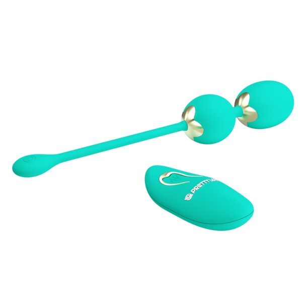 PRETTY LOVE   LECHIES  Dream chaser 5, Green, Wireless remote control 12 vibration functions Memory function - obrazek 3