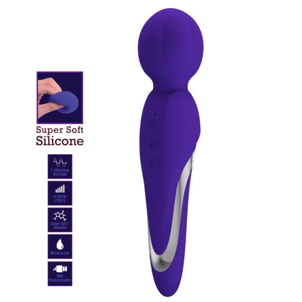 PRETTY LOVE   WALTER PURPLE 7 function vibrations - obrazek 3