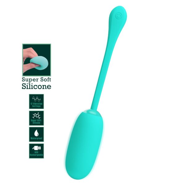 PRETTY LOVE   JULIUS EGG Green 12 function vibrations - obrazek 3