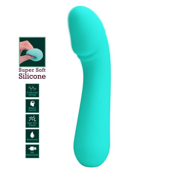 PRETTY LOVE   CETUS Green 12 function vibrations - obrazek 3