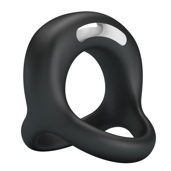 PRETTY LOVE   VIBRANT PENIS RING ELLIOTT Black, 10 vibration functions - obrazek 3