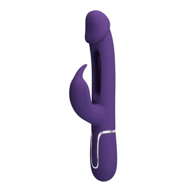 PRETTY LOVE   Kampas dark Purple, 7 vibration functions 4 licking settings - obrazek 3