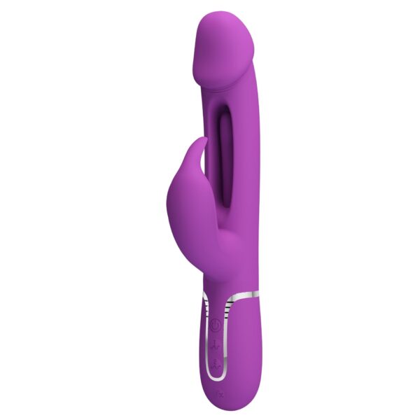 PRETTY LOVE   Kampas Purple, 7 vibration functions 4 licking settings - obrazek 3