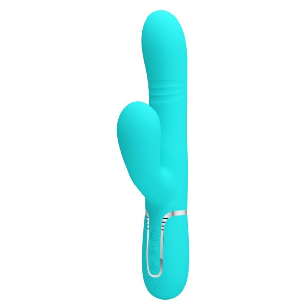 PRETTY LOVE   Mariana light blue, 7 vibration functions, 7 thrusting settings, 4 rolling functions, 4 nodding functions - obrazek 3