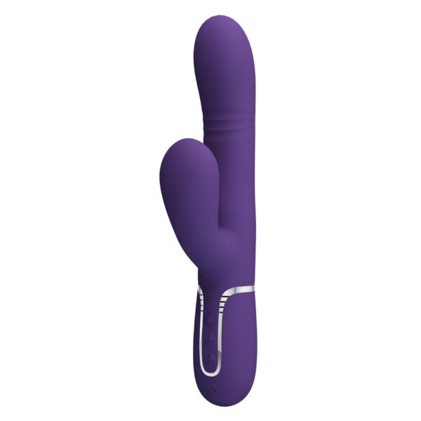 PRETTY LOVE   Mariana dark purple, 7 vibration functions, 7 thrusting settings, 4 rolling functions,4 nodding functions - obrazek 3