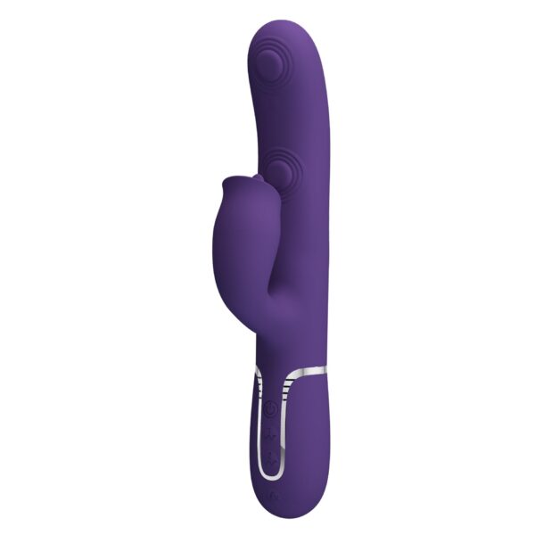PRETTY LOVE   Gigi dark purple, 7 thumping functions 7 licking modes - obrazek 3