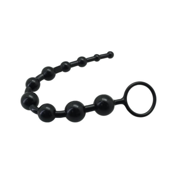 Palline anali Timeless Jelly 10 colore nero - obrazek 3