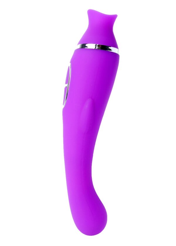 Wibrator KELLY Purple  12 vibration functions / 8 stimulation functions USB - obrazek 3