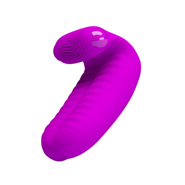 PRETTY LOVE   Abbott Double finger silicone Vibrator - obrazek 3