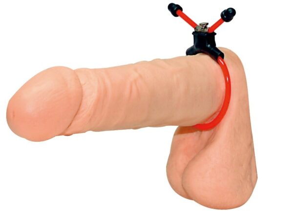 Red Sling Cock RIng - obrazek 3