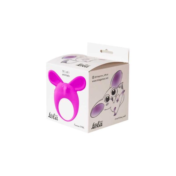 Pierścień  Vibrating Cockring MiMi Animals Fennec Phil Purple - obrazek 3
