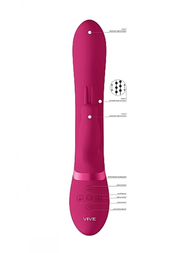 Amoris   Stimulating Beads Rabbit   Pink - obrazek 2