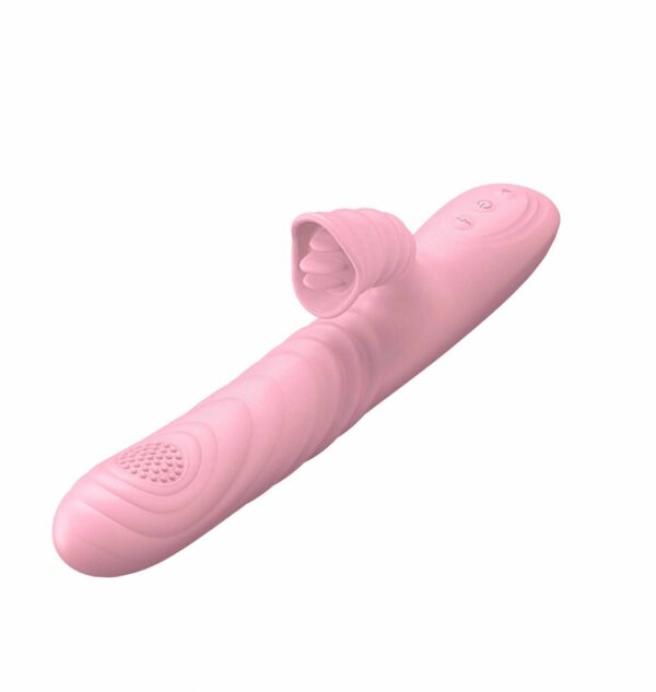 Wibrator Angelia, USB 3 functions of thrusting / 20 vibrations Flesh - obrazek 3