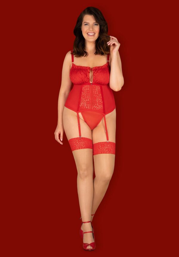 Bielizna Blossmina gorset i stringi 6XL/7XL - obrazek 3