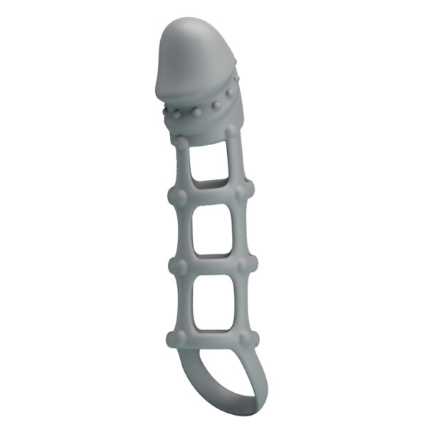 PRETTY LOVE   Penis Sleeve with Ball Strap - obrazek 3