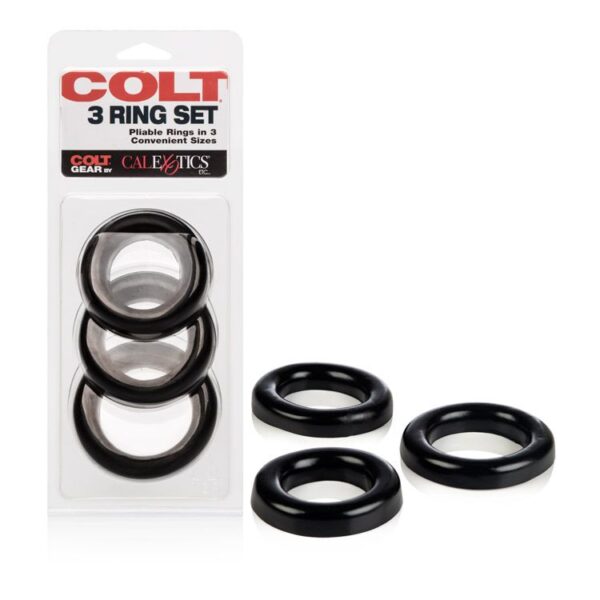 COLT 3 Ring Set Black - obrazek 3