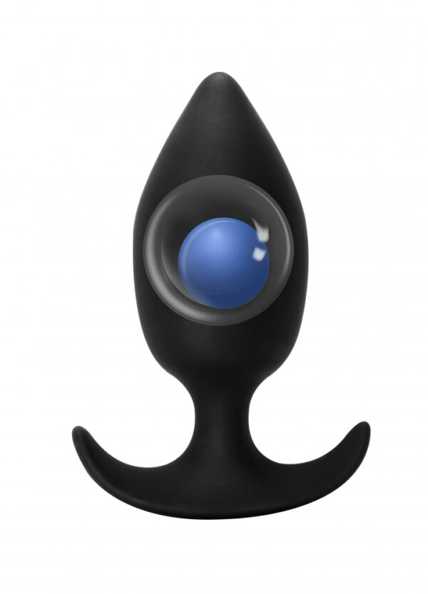 Plug Anal plug with misplaced center of gravity Spice it up Insatiable Black - obrazek 3