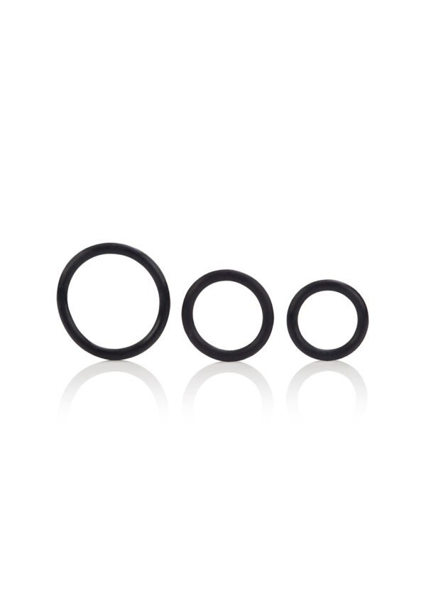Rubber Ring   3 Piece Set Black - obrazek 3