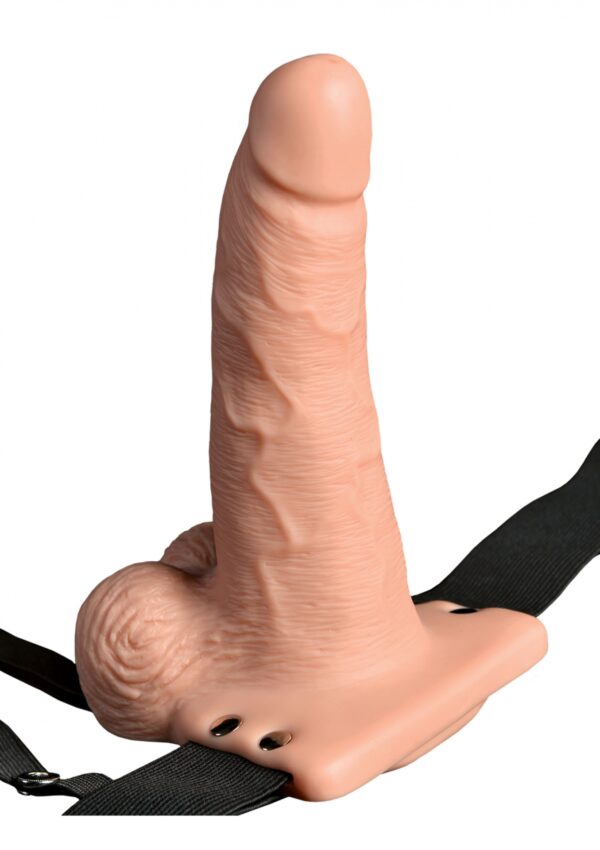6inch Hollow Strap On Remote Light skin tone - obrazek 3