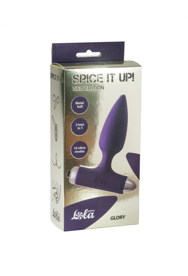 Vibrating Anal Plug Spice it up New Edition Glory Ultraviolet - obrazek 2
