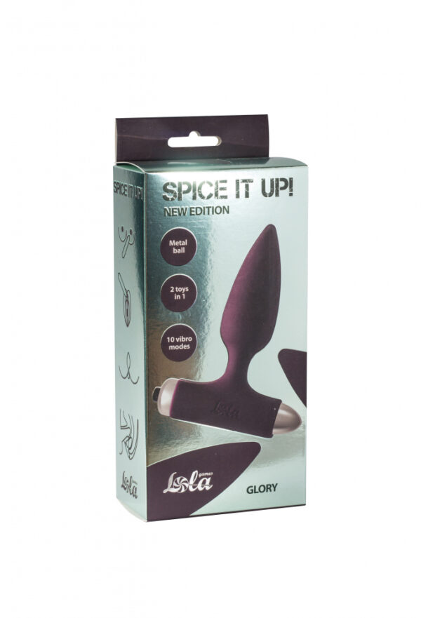Vibrating Anal Plug Spice it up New Edition Glory Wine red - obrazek 2
