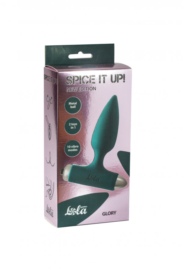 Vibrating Anal Plug Spice it up New Edition Glory Dark green - obrazek 2