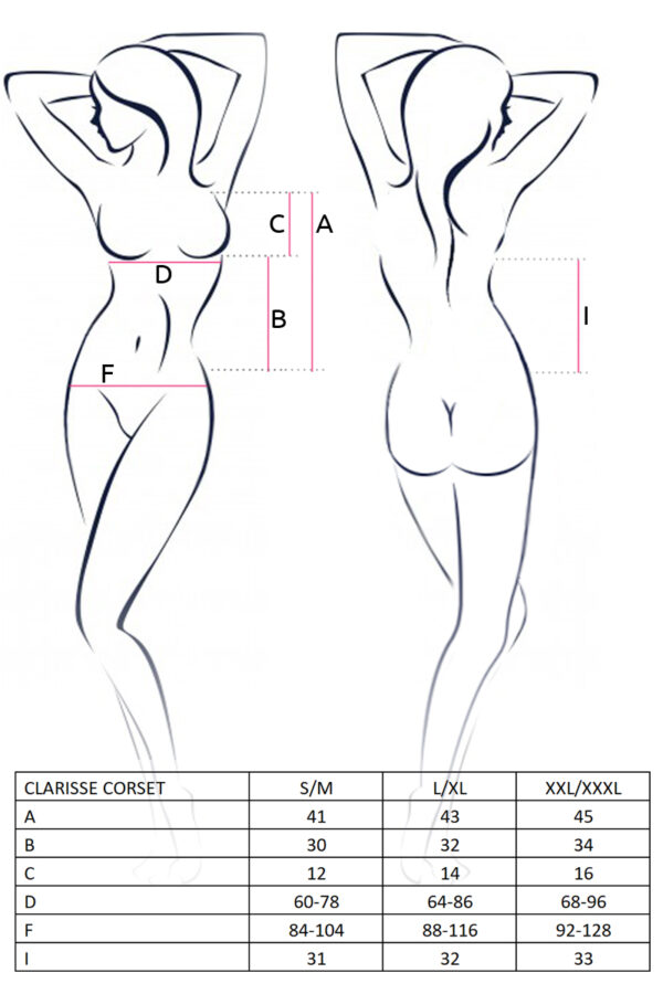 Bielizna CLARISSE CORSET cream S/M   Casmir - obrazek 3