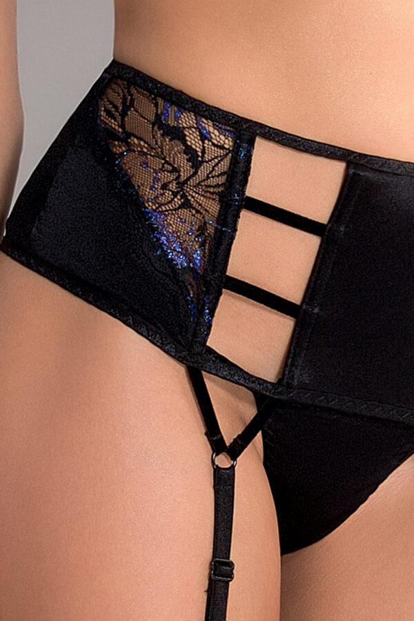 Bielizna MEREDITH SET WITH OPEN BRA black S/M   Casmir - obrazek 3