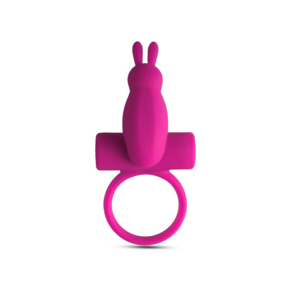 Anello fallico vibrante con rabbit Pink - obrazek 3