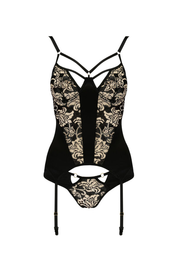 Bielizna VICTORIA CORSET black XXL/XXXL   Casmir - obrazek 3