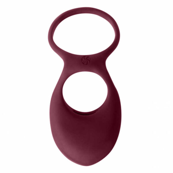 Pierścień  Vibrating Double Cockring Daydream Wine Red - obrazek 3