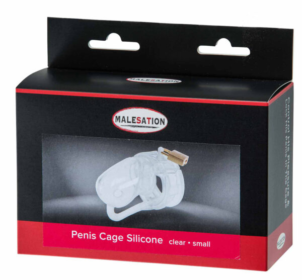 MALESATION Penis Cage Silicone small clear - obrazek 3