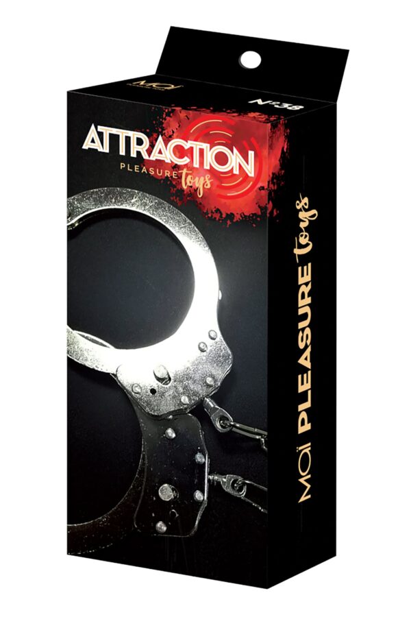 MAI No.38 METAL HANDCUFFS SILVER - obrazek 3