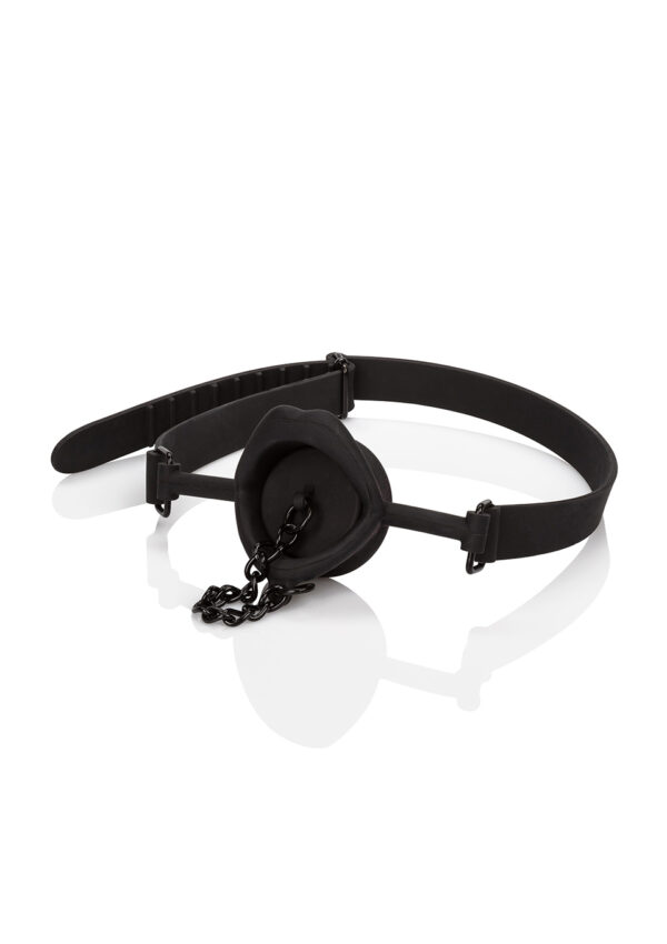 Scandal Silicone Stopper Gag Black - obrazek 3