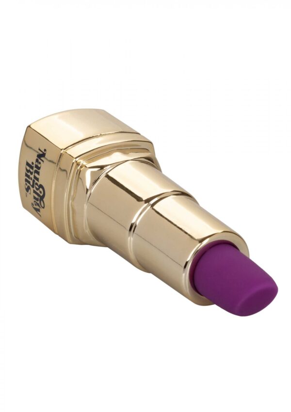 Bad Bitch Lipstick Vibrator Gold - obrazek 3