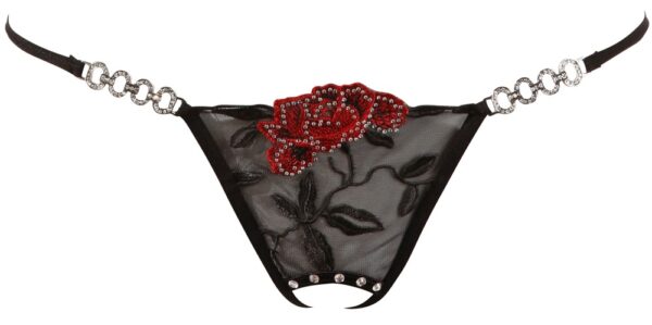 String Rose crotchless M/L - obrazek 3