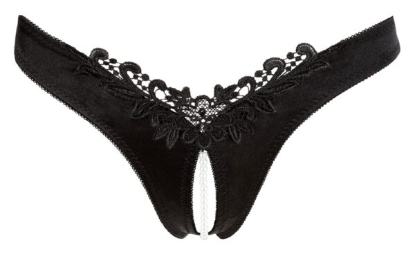 G String Pearls black L - obrazek 3