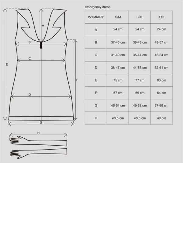 Bielizna Emergency dress kostium  S/M + stetoskop - obrazek 3